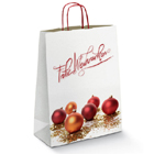 25 Trendbag® Papier-Tragetaschen Toptwist 240 x 110 x 310 Weihnachtskugeln Frohe Weihnachten