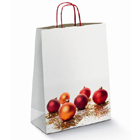 150 Trendbag® Papier-Tragetaschen Toptwist 320 x 140 x 420 Weihnachtskugeln neutral