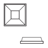 VE 3M™ SJ 5008 Bumpon™ selbstklebende Elastikpuffer 3,1 mm x 12,7 mm farbig