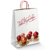25 Trendbag® Papier-Tragetaschen Toptwist 240 x 110 x 310 Weihnachtskugeln Frohe Weihnachten