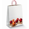 150 Trendbag® Papier-Tragetaschen Toptwist 240 x 110 x 310 Weihnachtskugeln neutral