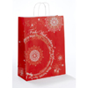 20 Trendbag® Papier-Tragetaschen Toptwist 320 x 140 x 420 Weihnachtsphantasie rot